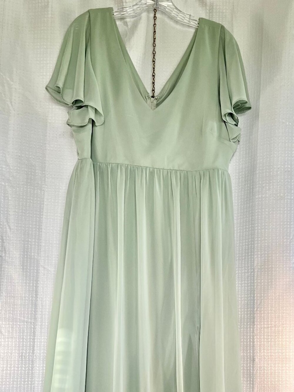Birdy Grey Hannah Chiffon Dress in Sage size 2X